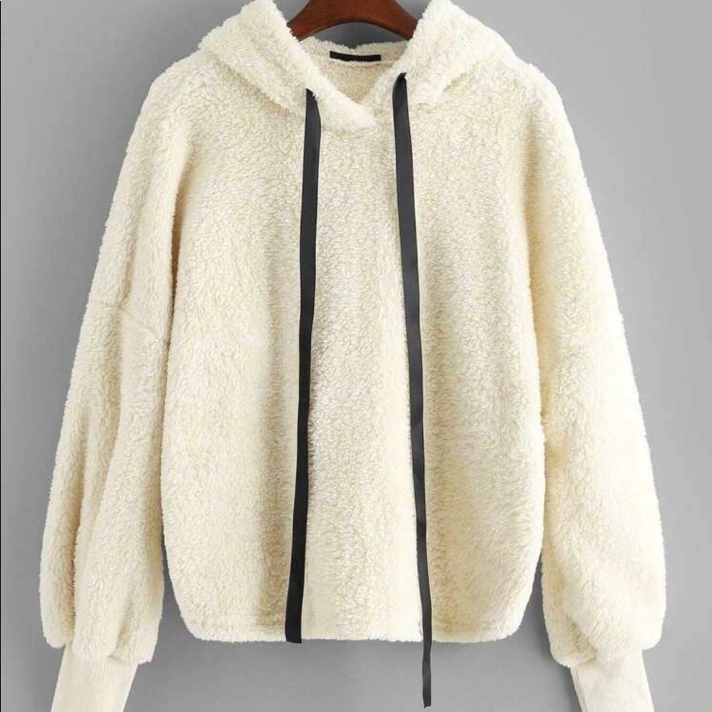 Fluffy Sherpa teddy hoodie